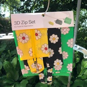 Baggu floral 3D zip set